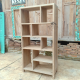Reclaimed Teak Modular Display Book Shelf