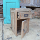 Reclaimed Teak Rustic Bedside Cabinet