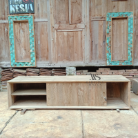 Reclaimed Teak Slider Media Console