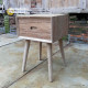 Recycled Teak Mid-Century Bedside Table 1 Drawer Recycled Teak Mid-Century Bedside Table 1 Drawer