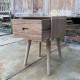 Recycled Teak Mid-Century Bedside Table 1 Drawer Recycled Teak Mid-Century Bedside Table 1 Drawer
