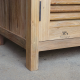 Recycled Teak Wood Louver Storage Cabinet