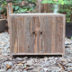 Recycled Teak Wood Nightstand Cabinet with 2 Doors