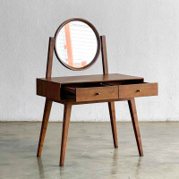 Rosa Dressing Table Meja Rias Cermin Bundar Kayu Jati