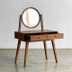 Rosa Dressing Table Meja Rias Cermin Bundar Kayu Jati