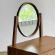 Rosa Dressing Table Meja Rias Cermin Bundar Kayu Jati