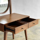 Rosa Dressing Table Meja Rias Cermin Bundar Kayu Jati