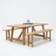 Rosebone Dining Table Set Bench Natural Teak