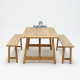 Rosebone Dining Table Set Bench Natural Teak