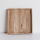 Rustic Style Square Teak Wood Tray 3-Pcs