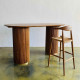 Ruya Bar Table Meja Bar Minimalis Mid-Century