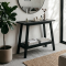 Sara Reclaimed Teak Console Black Rustic
