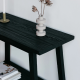 Sara Reclaimed Teak Console Black Rustic