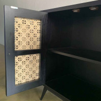 Sawda Sideboard Bufet Kayu Jati Kombinasi Anyaman Sawda Sideboard Bufet Kayu Jati Kombinasi Anyaman