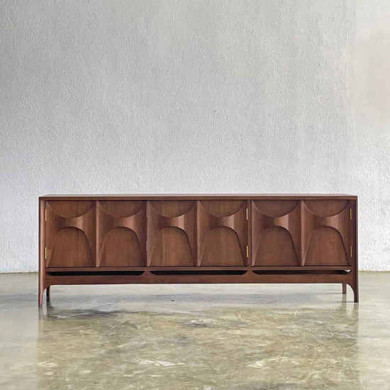 Sazam TV Console Bufet Meja Tv Jati Minimalis Retro