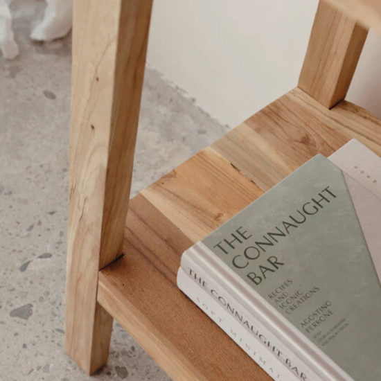 Scandi Rustic Reclaimed Teak Console Table