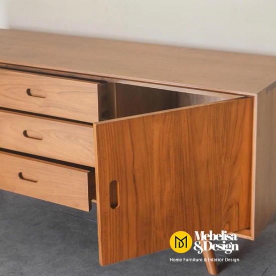 Scandinavian Bufet Meja TV Retro Vintage