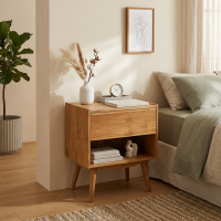 Scandinavian Meja Side Table Jati Chila