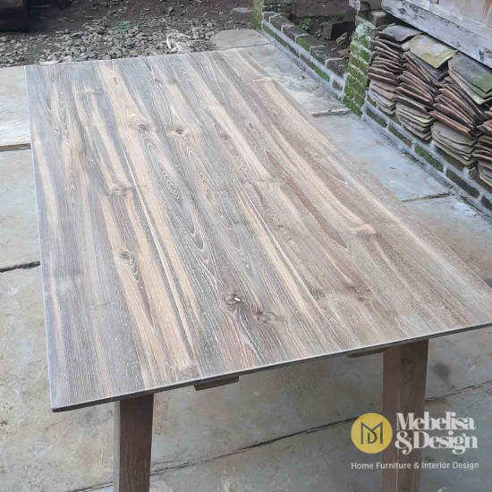 Scandinavian Style Reclaimed Teak Wood Dining Table