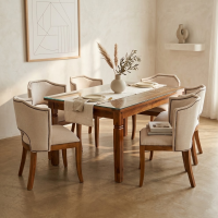Set Kursi Makan Minimalis Scandinavian Style 6K