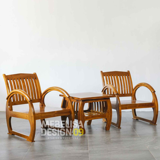 Set Kursi Meja Teras Depan Rumah Kayu Jati