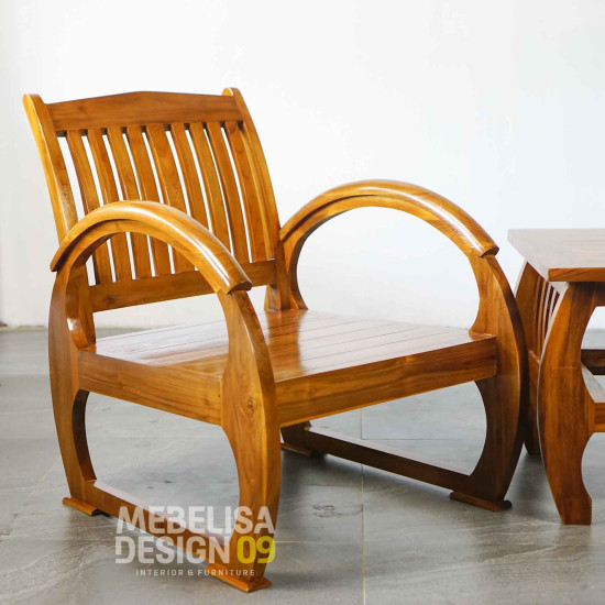 Set Kursi Meja Teras Depan Rumah Kayu Jati