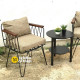 Set Kursi Teras Besi Industrial Modern Hitam Set Kursi Teras Besi Industrial Modern Hitam