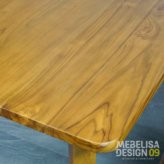 Set Meja Makan Minimalis Scandinavian 4 Kursi + Bangku