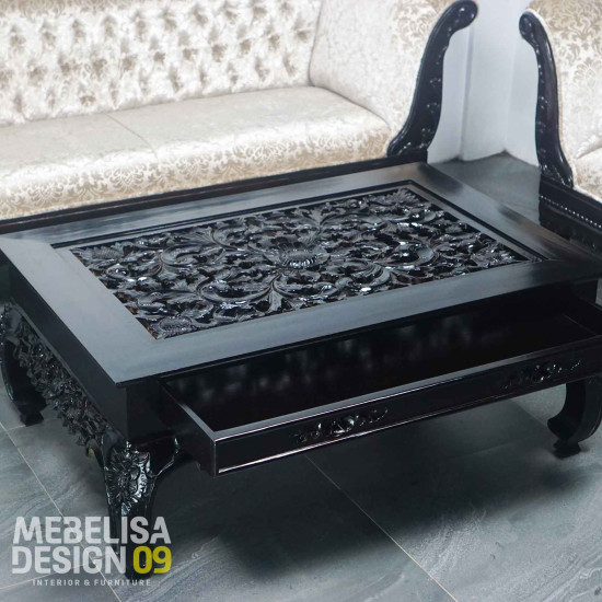 Set Sofa Tamu Meja Ketapang Ukiran Kayu Jati 321