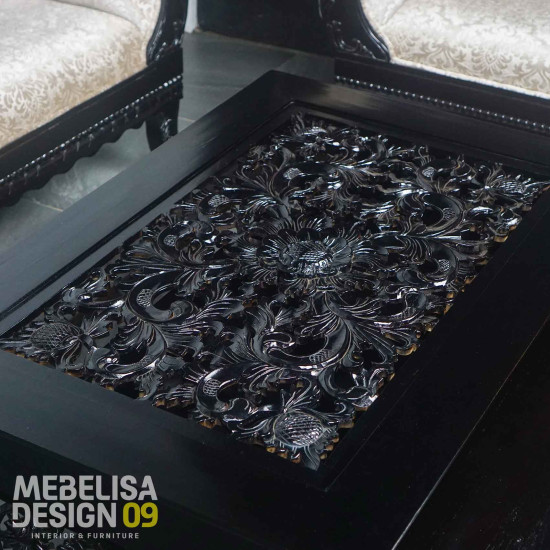 Set Sofa Tamu Meja Ketapang Ukiran Kayu Jati 321