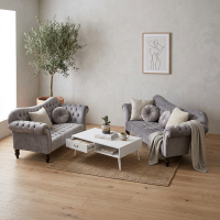 Set Sofa Tamu Modern Mewah Kayu Jati Lucas