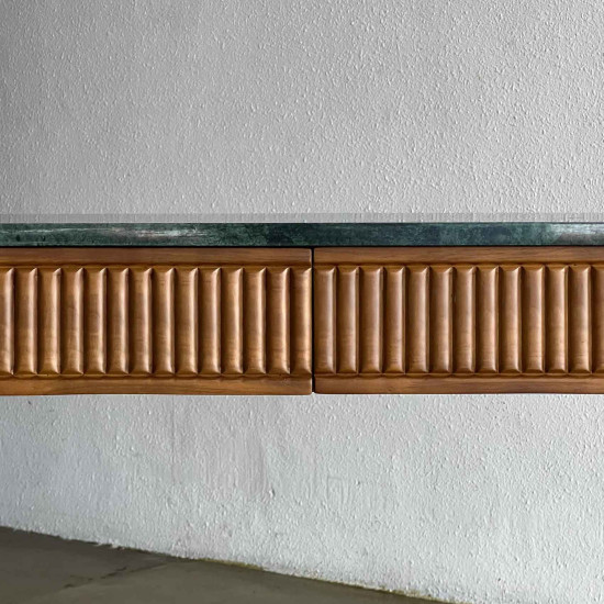 Shaman Entryway Console Meja Konsol Retro Top Marmer