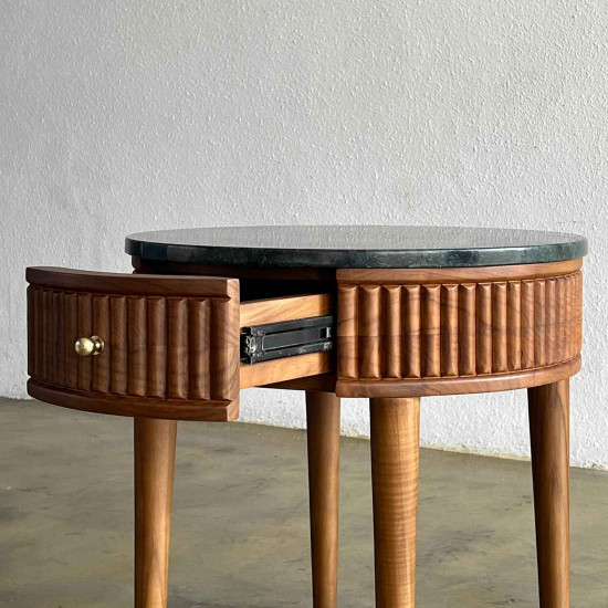 Shamaz Side Table Meja Samping Sofa Ruang Tamu Marmer Shamaz Side Table Meja Samping Sofa Ruang Tamu Marmer