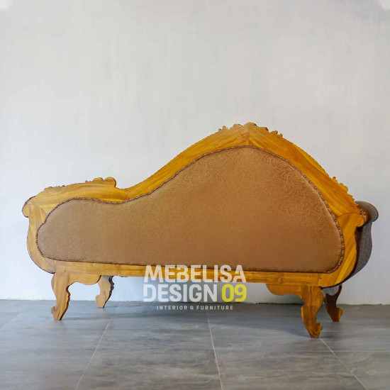 Sofa Bangku Santai Tampar Ukiran Anggur Kayu Jati
