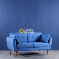 Sofa Depan TV 2 Seater Model Retro Modern Jati Sofa Depan TV 2 Seater Model Retro Modern Jati