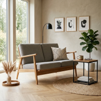Sofa Minimalis Jati Scandinavian Modern Lars