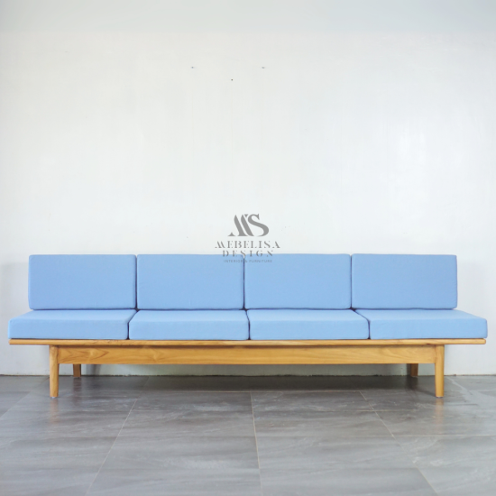 Sofa Outdoor panjang 4 Seater Mid-Century Modern