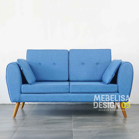Sofa Retro Minimalis 2 Seater Blue Jay Sofa Retro Minimalis 2 Seater Blue Jay