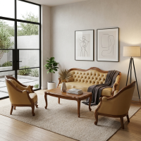 Sofa Ruang Tamu Louis Oscar Set 311 Jati Jepara