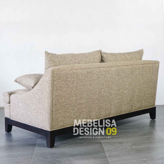 Sofa Santai 2 Seater Minimalis Charoline Kayu Jati