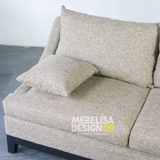 Sofa Santai 2 Seater Minimalis Charoline Kayu Jati