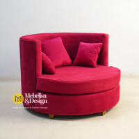 Sofa Santai Bulat Modern Minimalis Mewah