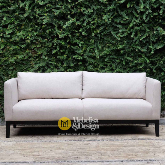 Sofa Santai Minimalis 2 Dudukan Japandi Style Kayu Jati Sofa Santai Minimalis 2 Dudukan Japandi Style Kayu Jati