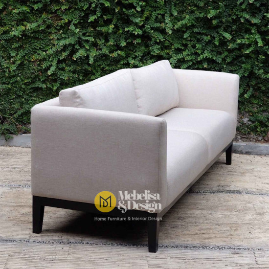 Sofa Santai Minimalis 2 Dudukan Japandi Style Kayu Jati Sofa Santai Minimalis 2 Dudukan Japandi Style Kayu Jati