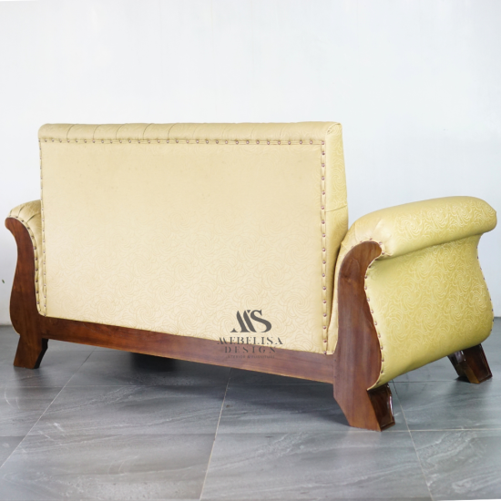 Sofa Santai Ruang Tamu Mewah Klasik Kayu Jati