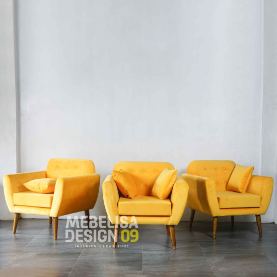 Sofa Santai Single Retro Modern Minimalis