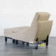 Sofa Santai Single Set Puff Sandaran Kaki Minimalis