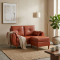 Sofa Sudut Ruang Tamu Minimalis Modern Retro
