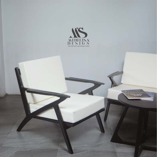 Sofa Tamu Set Meja Minimalis Scandinavian Modern Jati