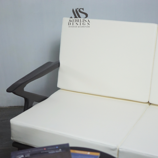 Sofa Tamu Set Meja Minimalis Scandinavian Modern Jati